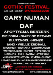 Gary Numan 2009 Venue Poster Waregem